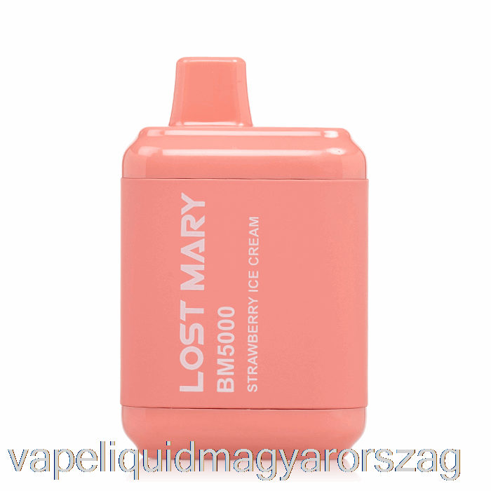 Elveszett Mary Bm5000 Eldobható Eper Fagylalt Vape Toll